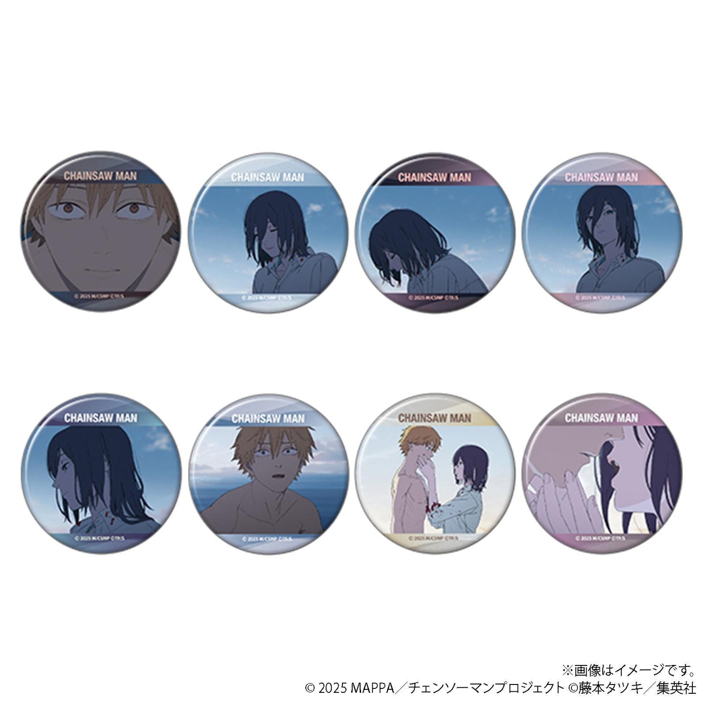 劇場版《電鋸人》 レゼ篇(劇場版電鋸人 レゼ篇) 徽章收藏系列 場面寫 缶バッジ BOX套裝(8個入)