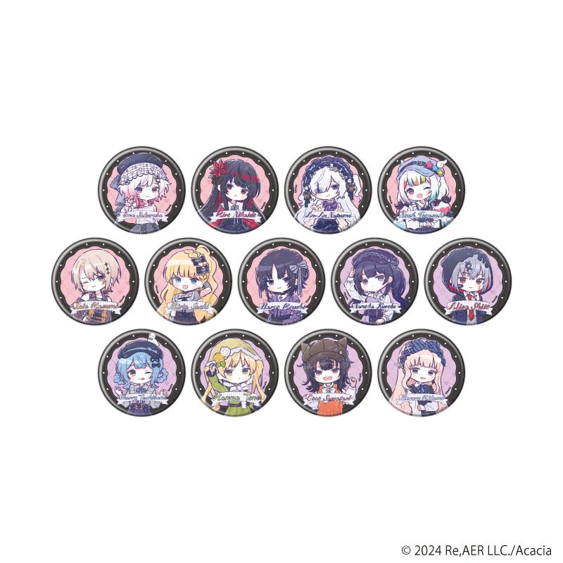 魔法少女ノ魔女裁判(魔法少女之魔女裁判) 缶バッジ04 ダークガーリーファッションver. 徽章 完整套裝 全13款(Graph Art Illustration)