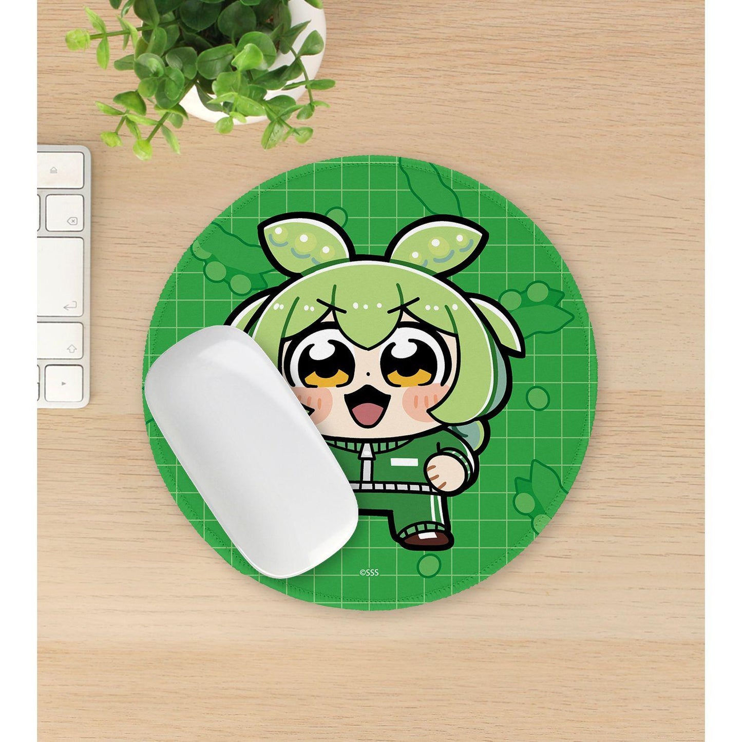 ずんだもん(ずんだもん) 大川ぶくぶ插畫系列 スクールver. マウスパッド