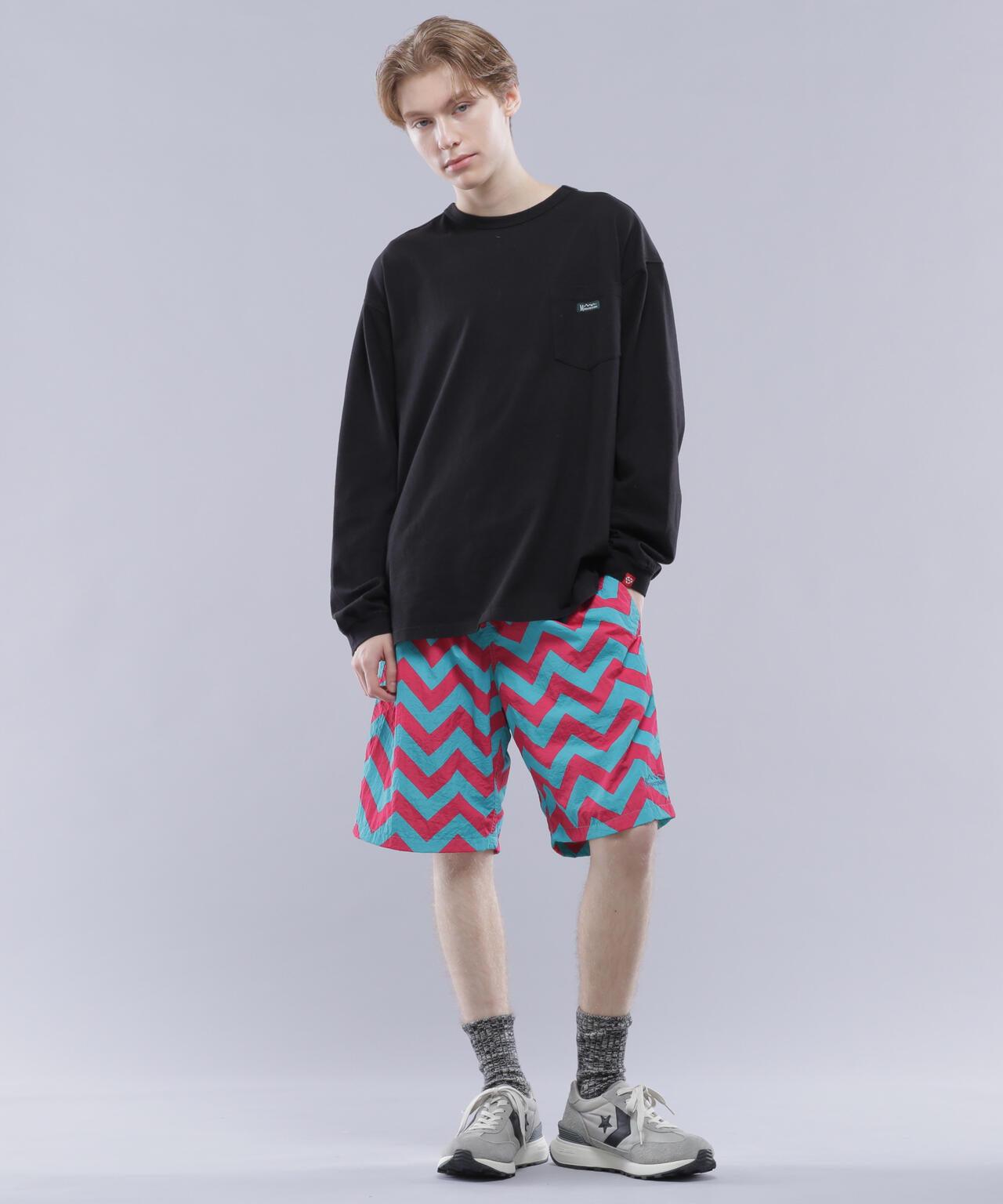 MANASTASH ZG COLOR SHORTS 之字拼色休閒短褲