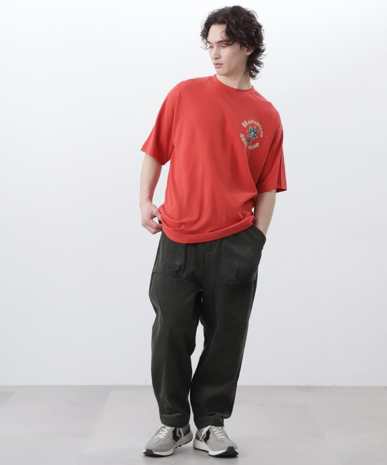 MANASTASH HEMP TEE GOOD HEMP 大麻纖維印花 T恤