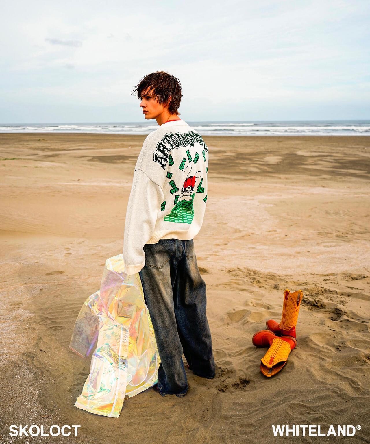 SKOLOCT×WHITELAND DOLLAR PULL KNIT 針織上衣