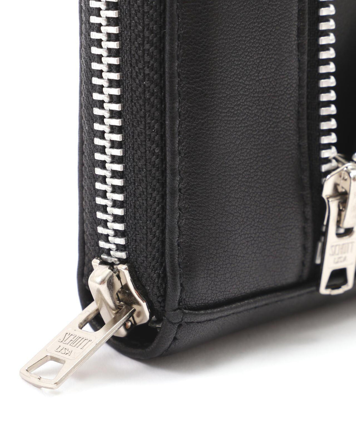 LEATHER RIDERS ZIP WALLET 皮革機車風拉鍊錢包