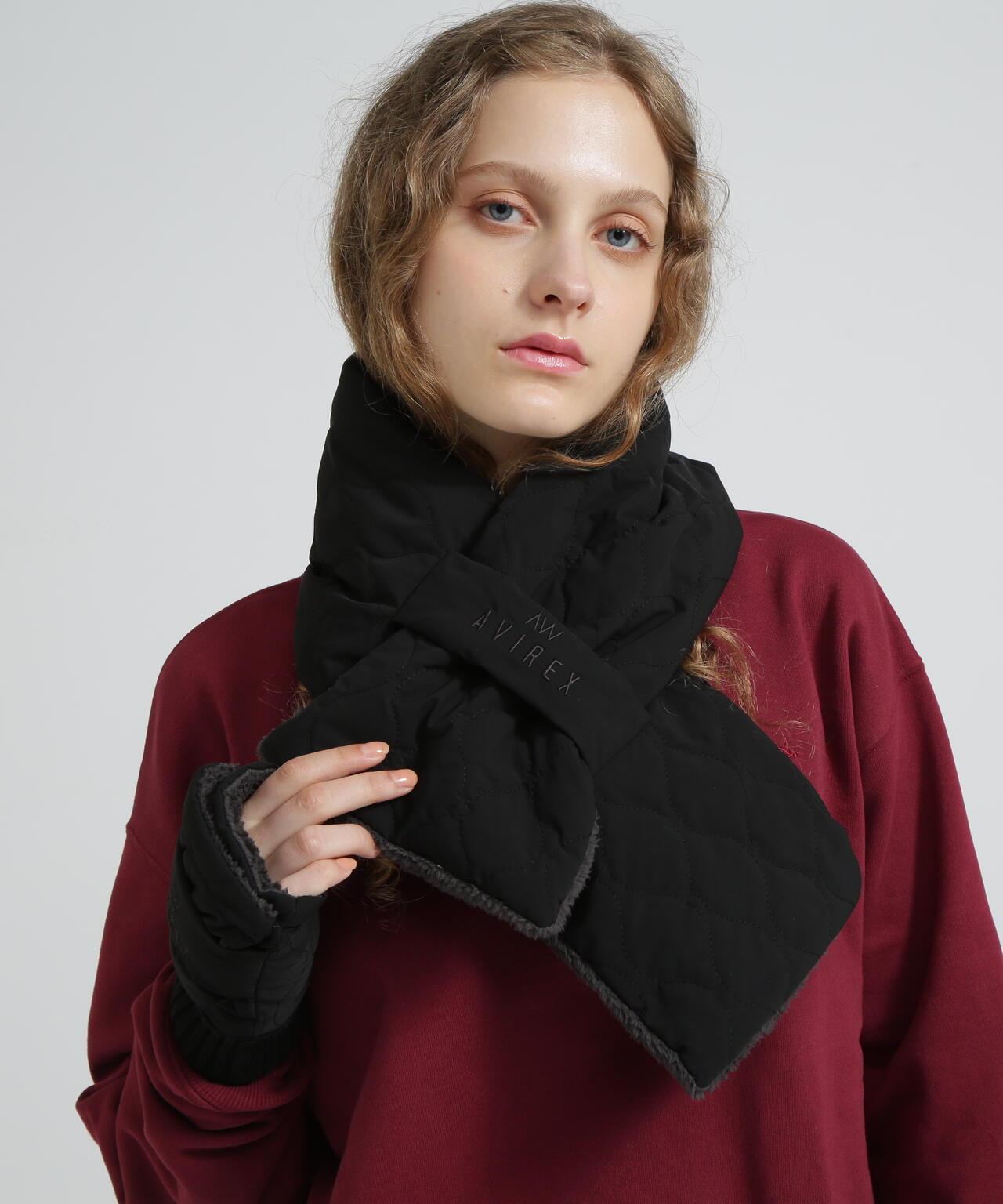 絎縫毛絨 QUILTING FUR STOLE 披肩