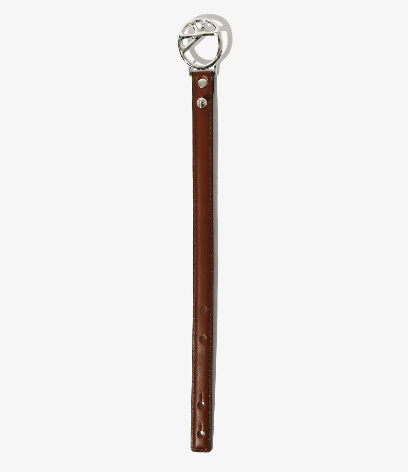 Needles / Peace Buckle Narrow Bracelet - Steer Lthr. 皮革手鍊