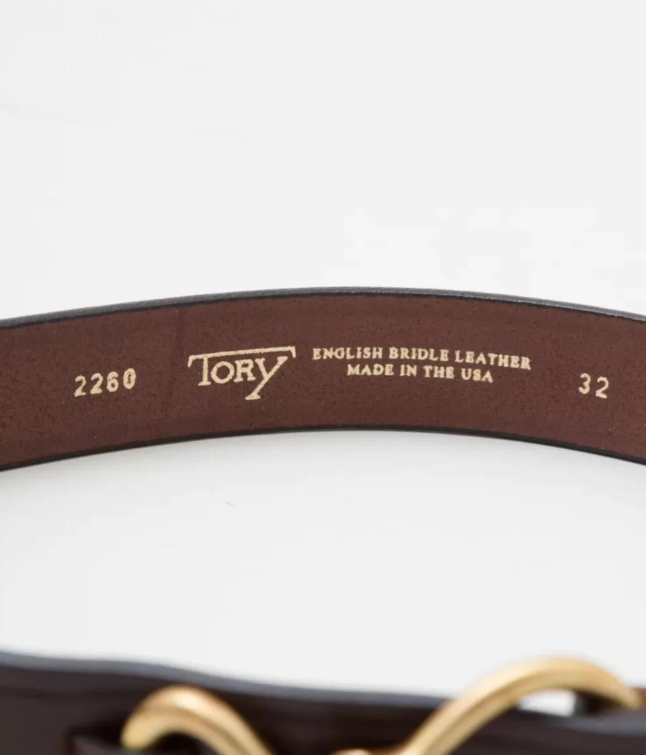 TORY LEATHER HOOF PICK BELT 皮帶