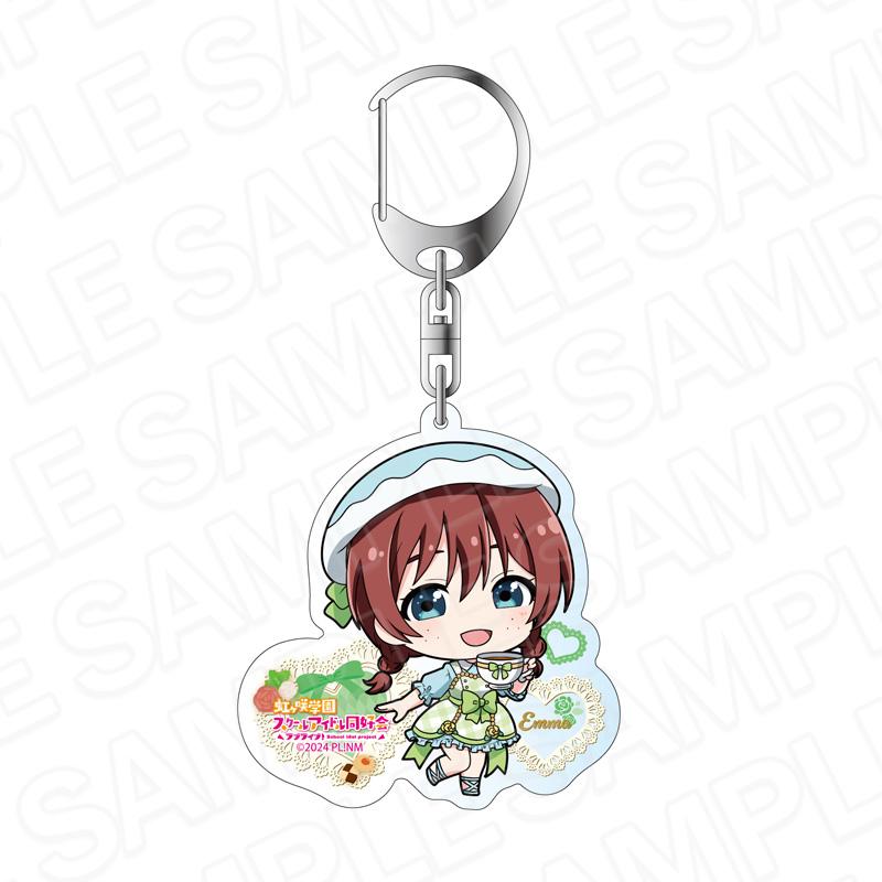 ラブライブ!虹ヶ咲學園スクールアイドル同好會(LoveLive!虹咲學園學園偶像同好會) 茶會Q版系列 エマ・ヴェルデ 亞克力鑰匙扣