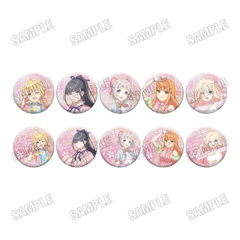 學園アイドルマスター(學園偶像大師) 原創繪製徽章收藏系列 櫻色ver. 第三輯 徽章套組 10個裝全套BOX