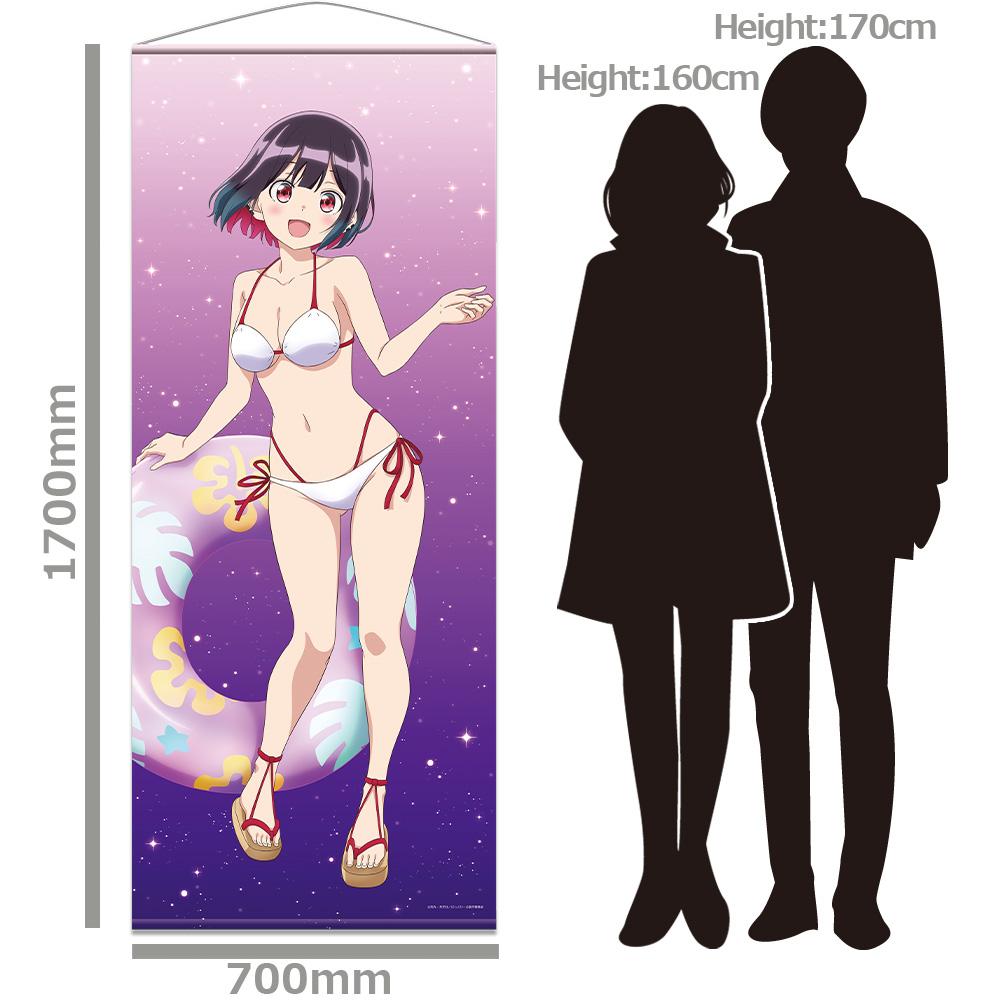 ばっどがーる 等身大掛軸 優谷優 水著ver. 描き下ろし