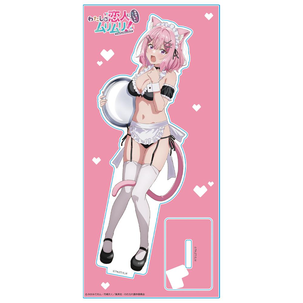 わたしが戀人になれるわけないじゃん、ムリムリ!(※ムリじゃなかった!?)(我怎麼可能成為戀人嘛,不可能不可能!(※居然不是不可能!?)) 甘織れな子 亞克力角色立牌 貓耳泳裝女僕ver. 新繪