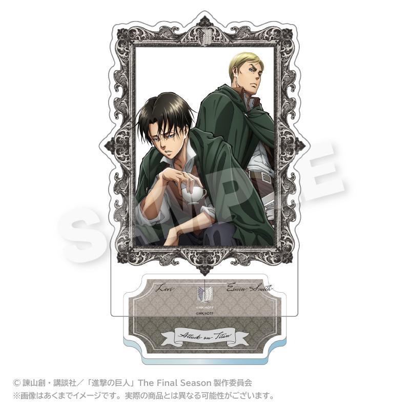 進撃の巨人(進擊的巨人) リヴァイ&エルヴィン 相框亞克力立牌