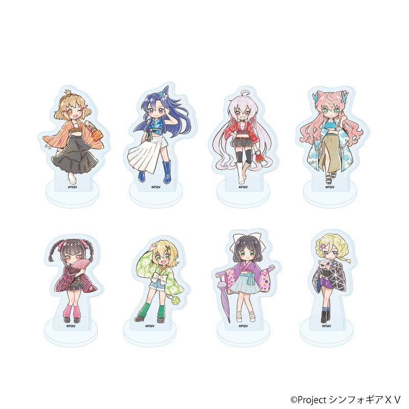 《戰姬絕唱Symphogear》XV 和服×Y2K版本 GraphArt插畫 第18款 亞克力立架 完整套裝 8個入