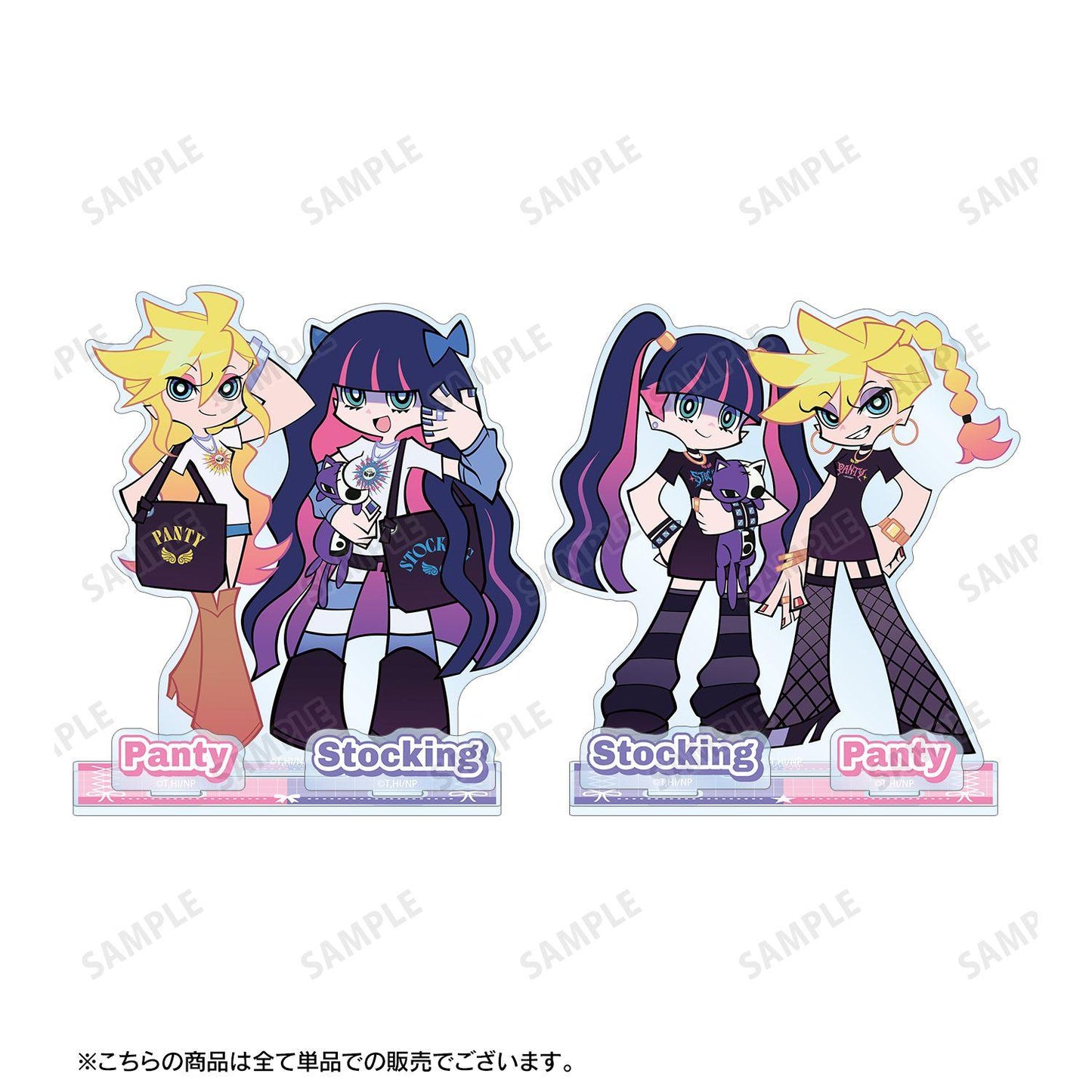 New PANTY & STOCKING with GARTERBELT(吊帶襪天使) パンティ&ストッキング 含配件大號亞克力立牌 モデルver. B款