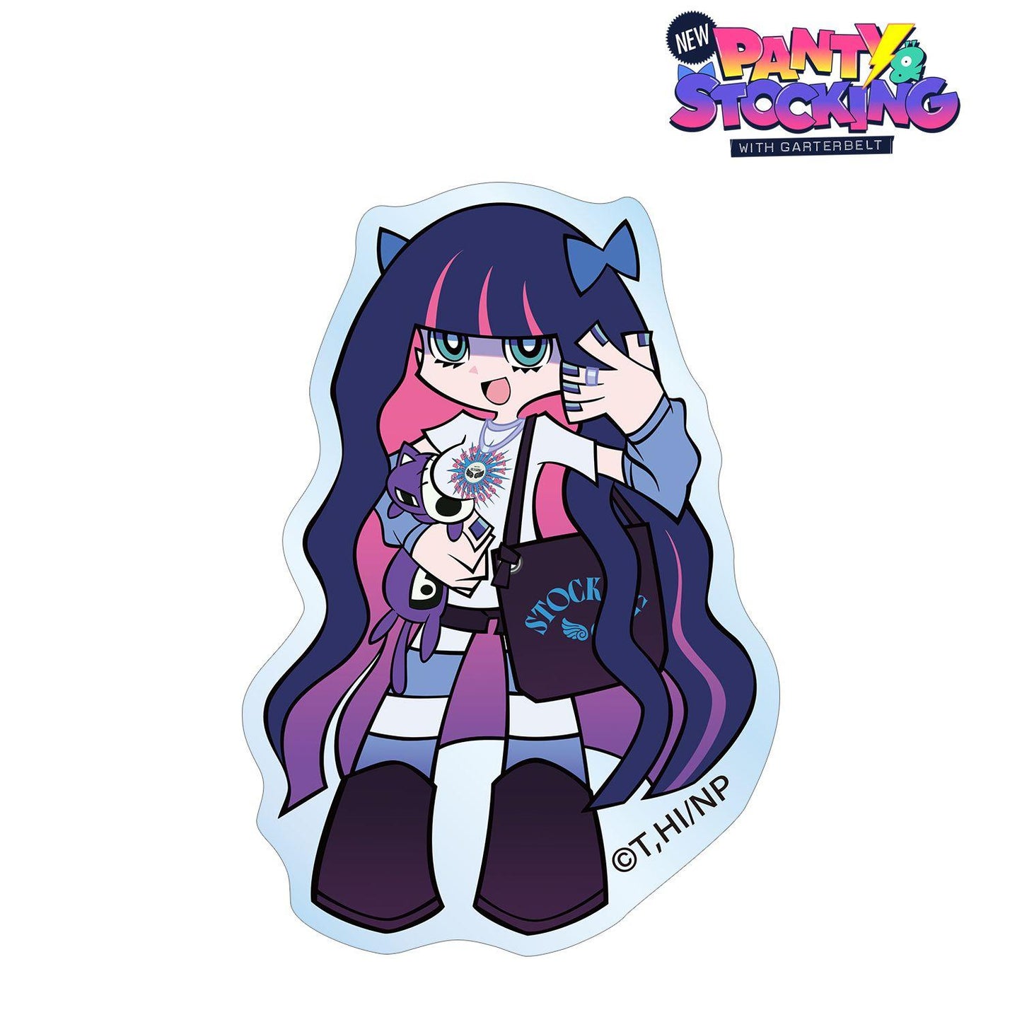 New PANTY & STOCKING with GARTERBELT(吊帶襪天使) 新繪系列 ストッキング 亞克力貼紙 模特版 A款