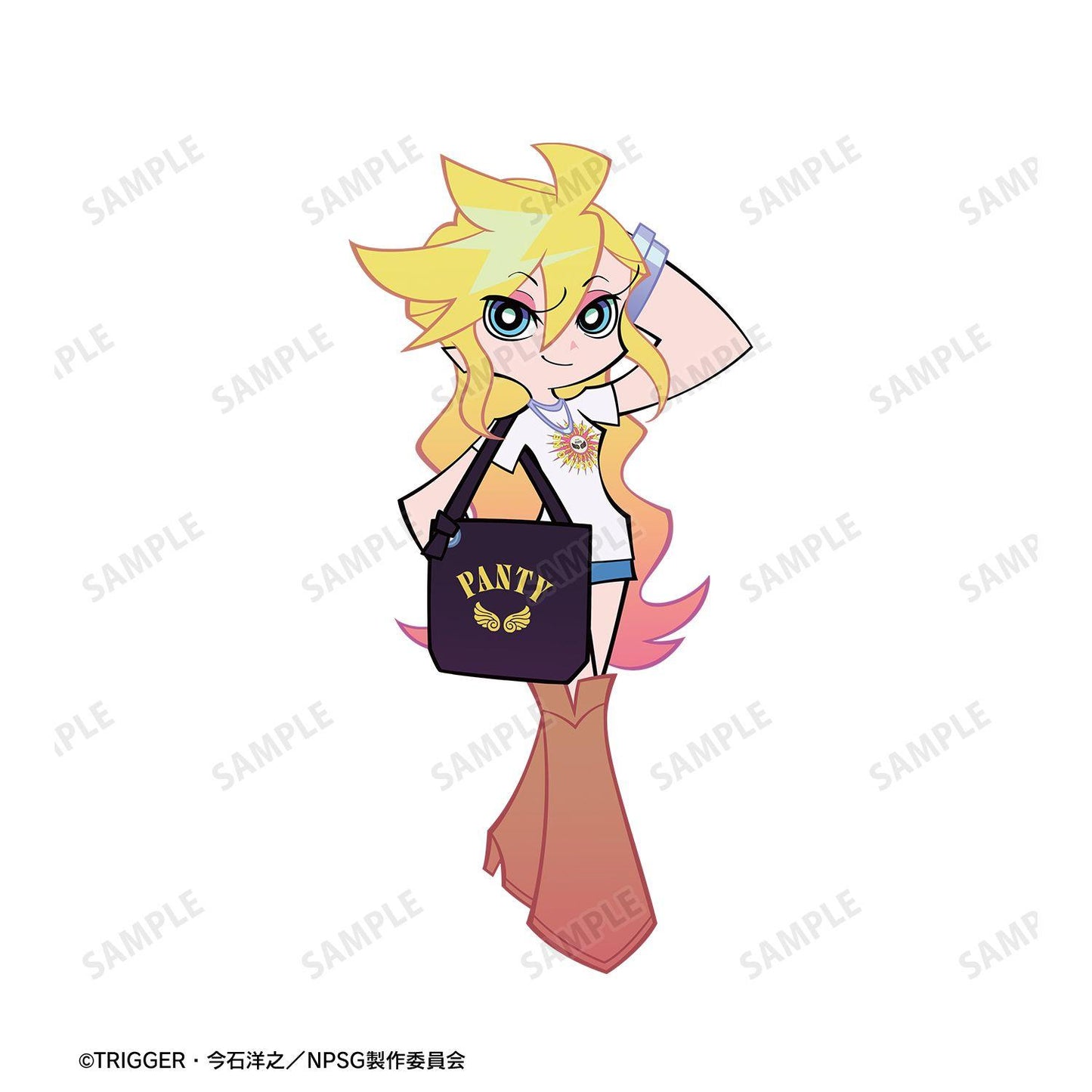 PANTY & STOCKING with GARTERBELT(吊帶襪天使) 全新繪製 パンティ Model ver. 寬鬆版型T恤 A款 L碼