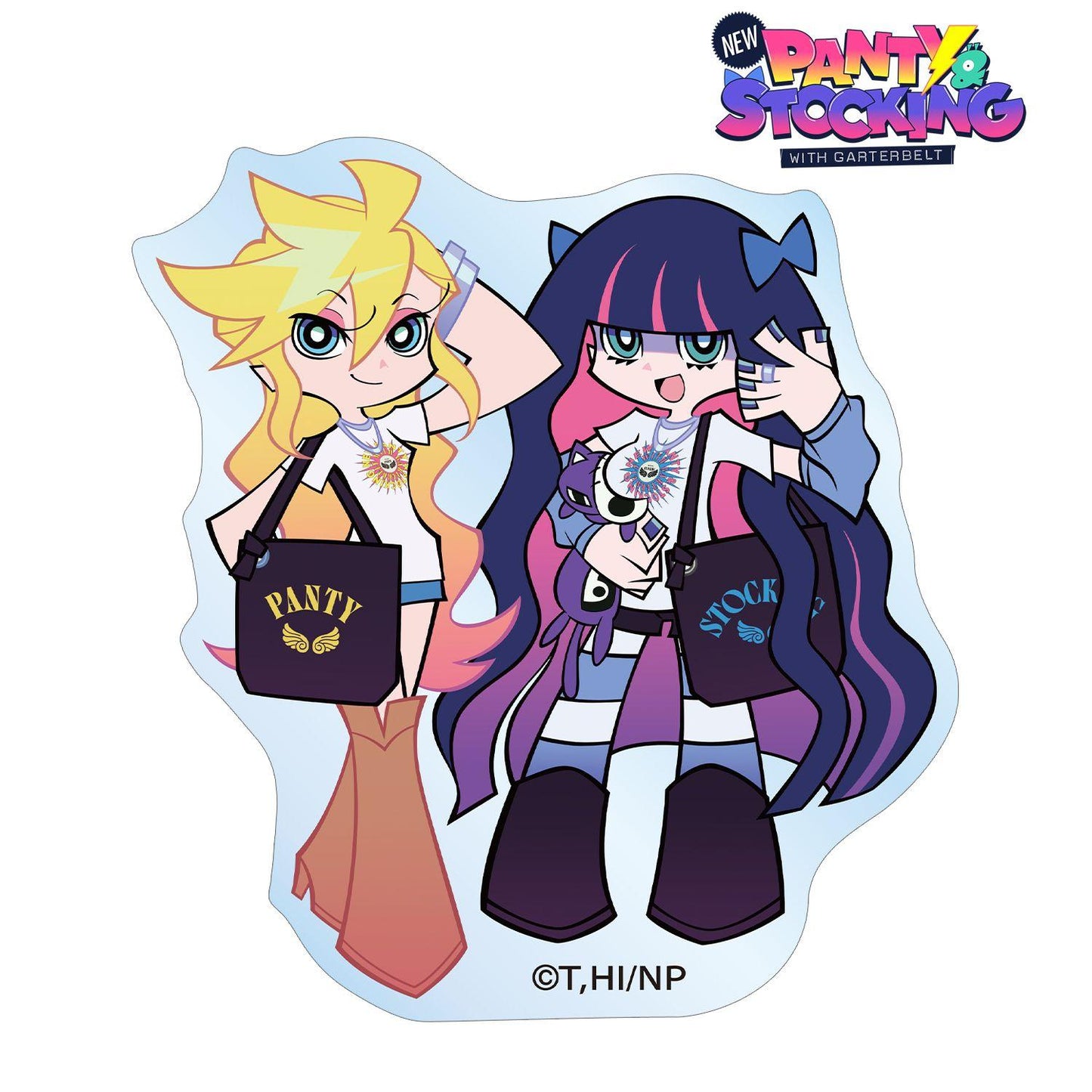 New PANTY & STOCKING with GARTERBELT(吊帶襪天使) 全新繪製系列 パンティ&ストッキング 亞克力貼紙 ver.A款
