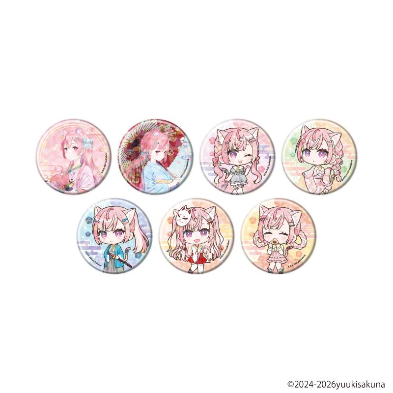 結城さくな 57mm 全息徽章01 全7種全套組合 7個裝