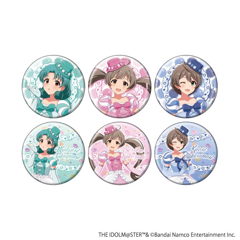 アイドルマスター ミリオンライブ!(偶像大師 百萬現場) 馬卡龍禮服Ver. 徽章 手繪插畫 全6種套裝