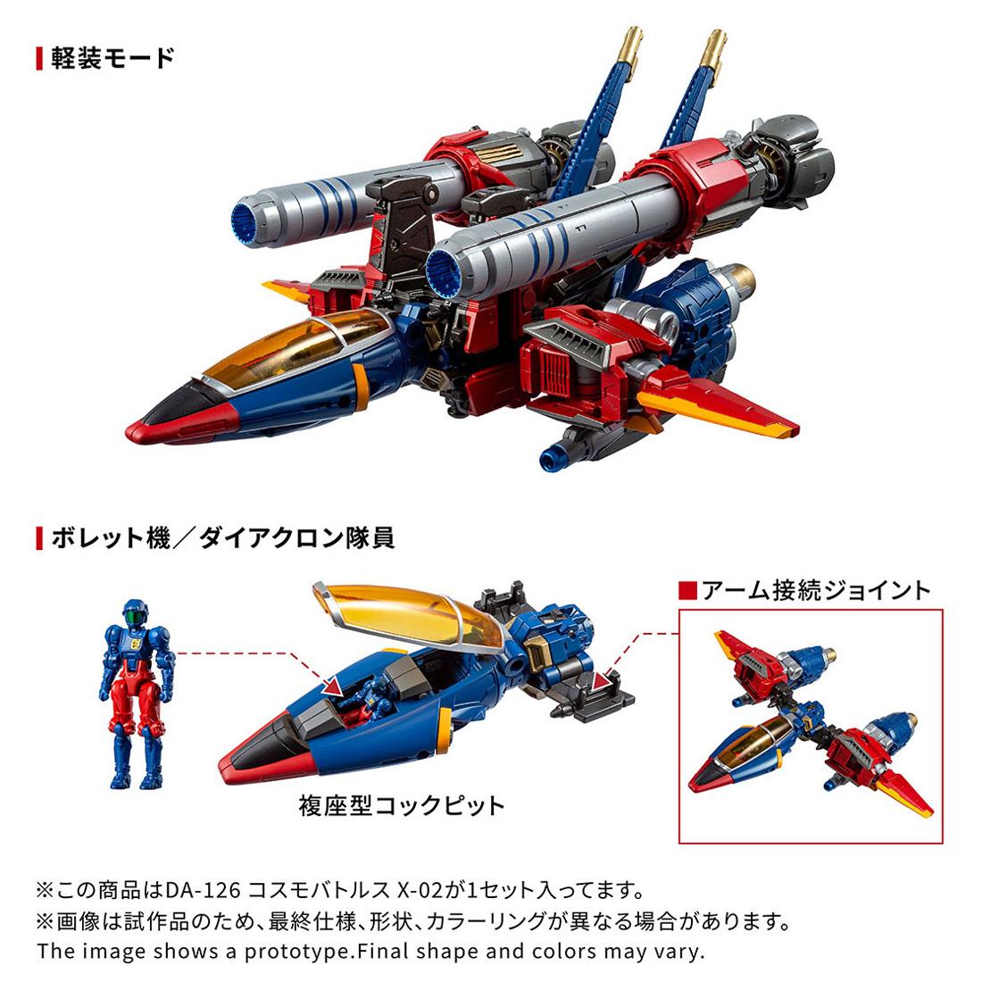 《Diaclone》 DA-126 コスモバトルスX-02 模型