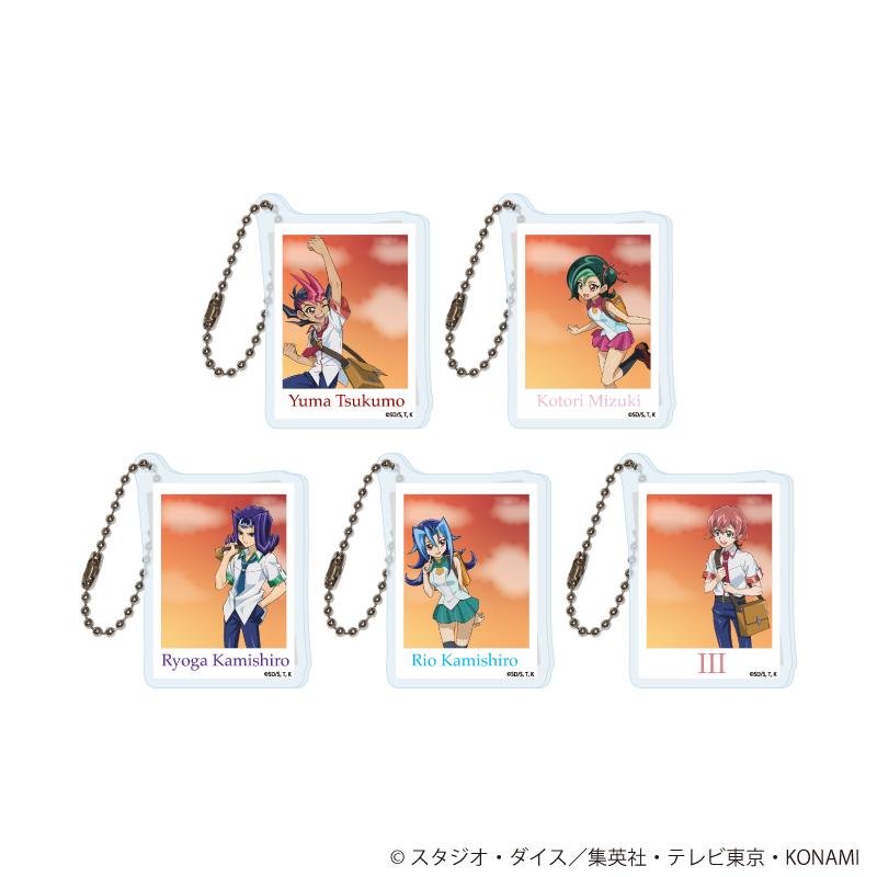遊☆戱☆王ZEXAL(遊戲王ZEXAL) 04款 亞克力鑰匙扣 全5種完整套裝(描き下ろし插畫)
