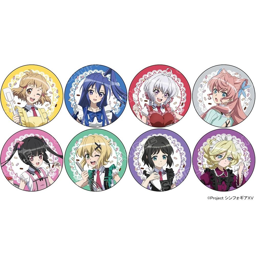 《戰姬絕唱Symphogear》(戰姬絕唱Symphogear) XV快閃店系列 交易徽章 OPP 8個套裝 完整套裝