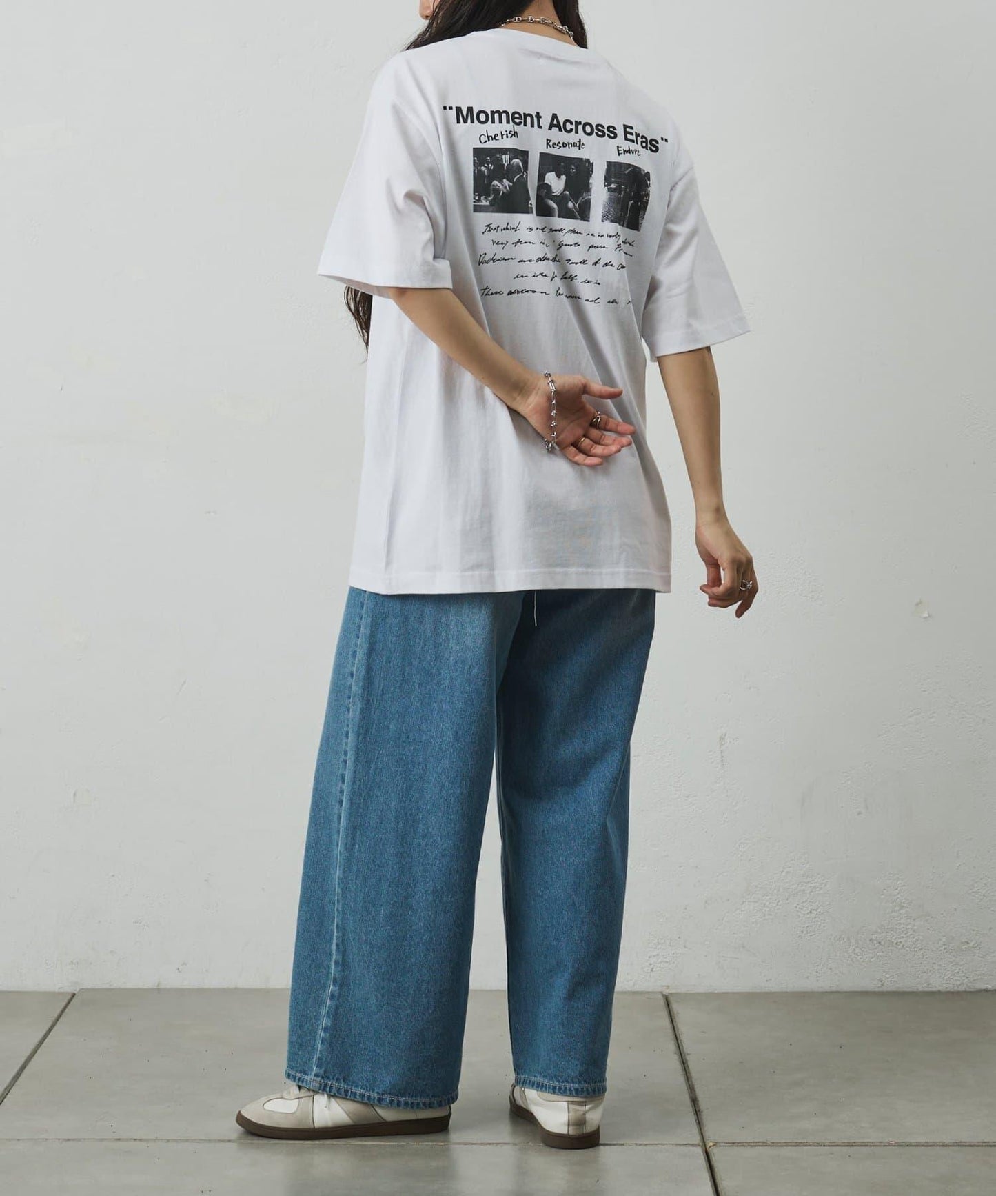 フォトコラージュバックプリントTシャツ