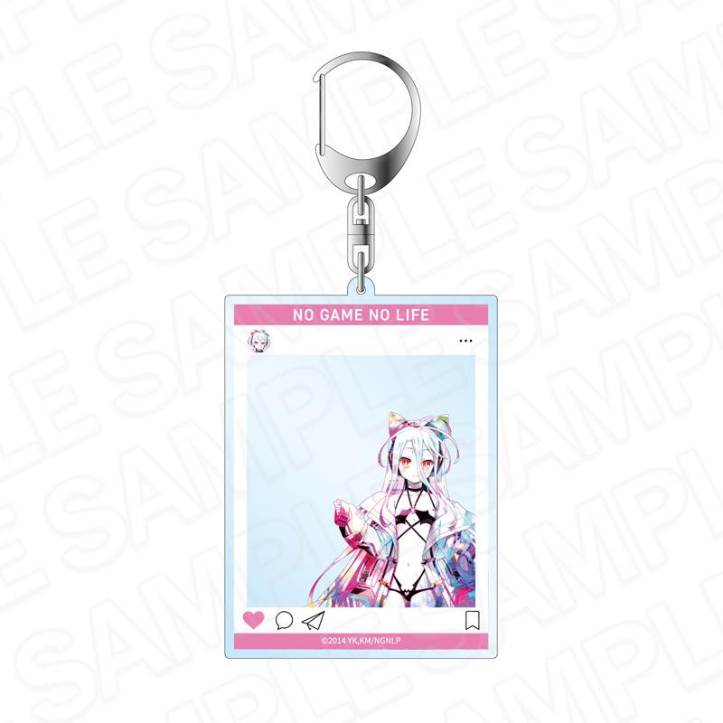 ノーゲーム・ノーライフ_SNS風アクリルキーホルダー PALE TONE series 白 サイバーバニー ver.