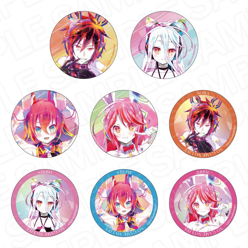 ノーゲーム・ノーライフ_ホログラムカンバッジ(ランダム) PALE TONE series サイバーバニー ver.