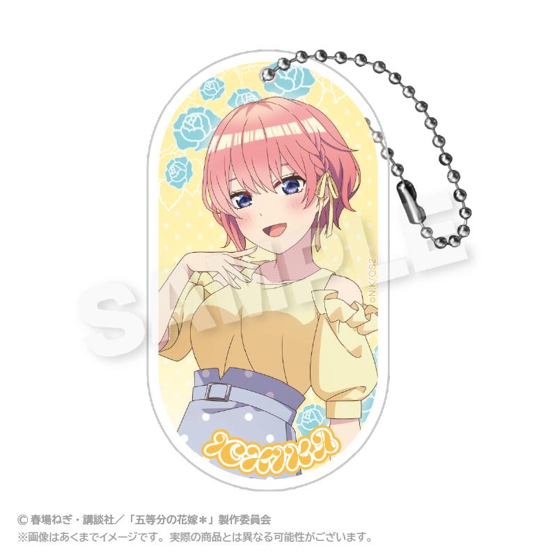 五等分の花嫁*_アクリルキーホルダー 水玉パステルver. 中野 一花