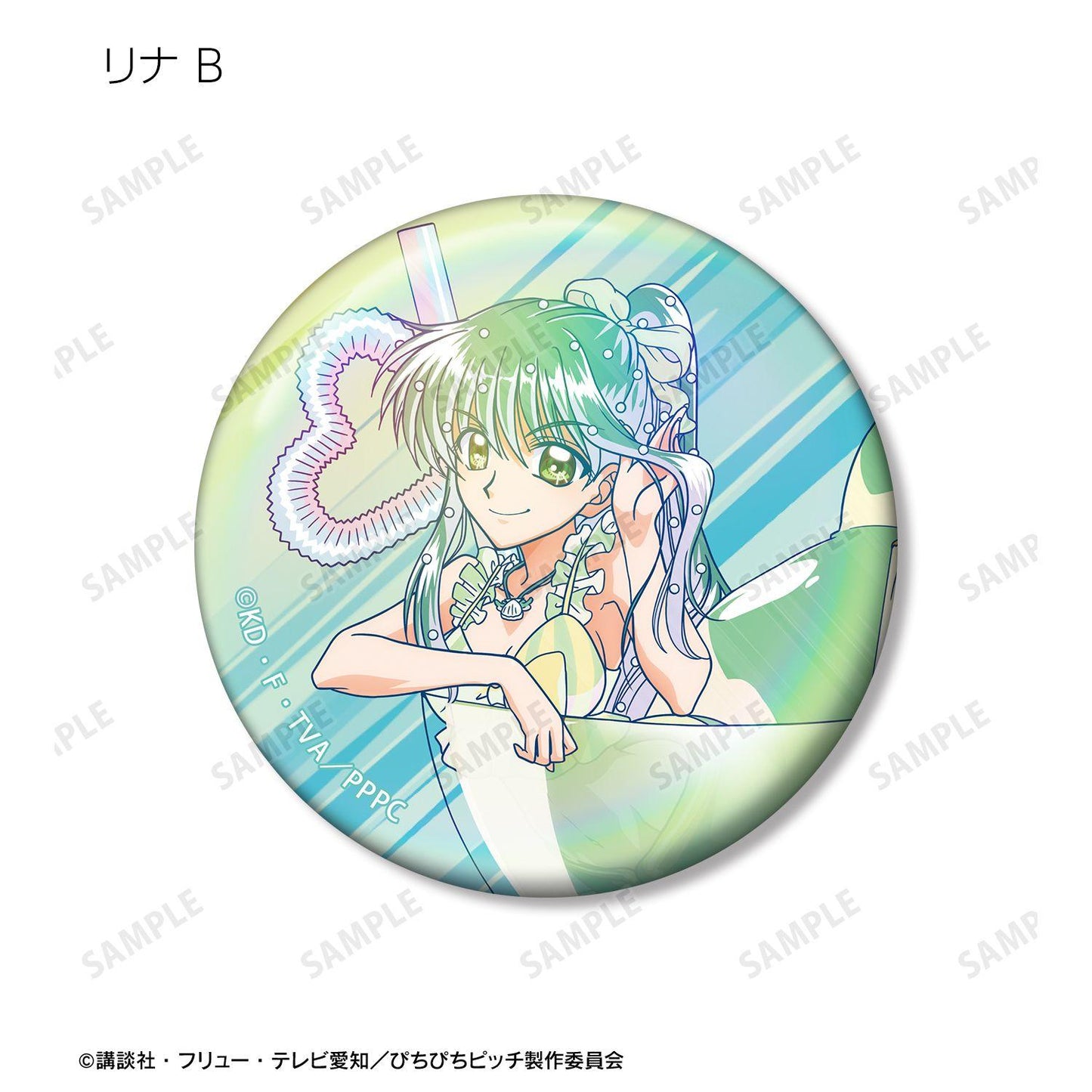 ぴちぴちピッチ_描き下ろし カクテルグラスver. トレーディング Ani-Art clear label オーロラ缶バッジ(単位/コンプリートBOX/6パック入り)