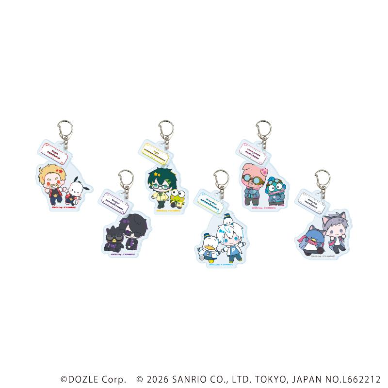 ドズル社×はぴだんぶい_パーツ付きアクリルキーホルダー01/コンプリートセット(全6種)(コラボイラスト)【コンプリートセット/6個入り】