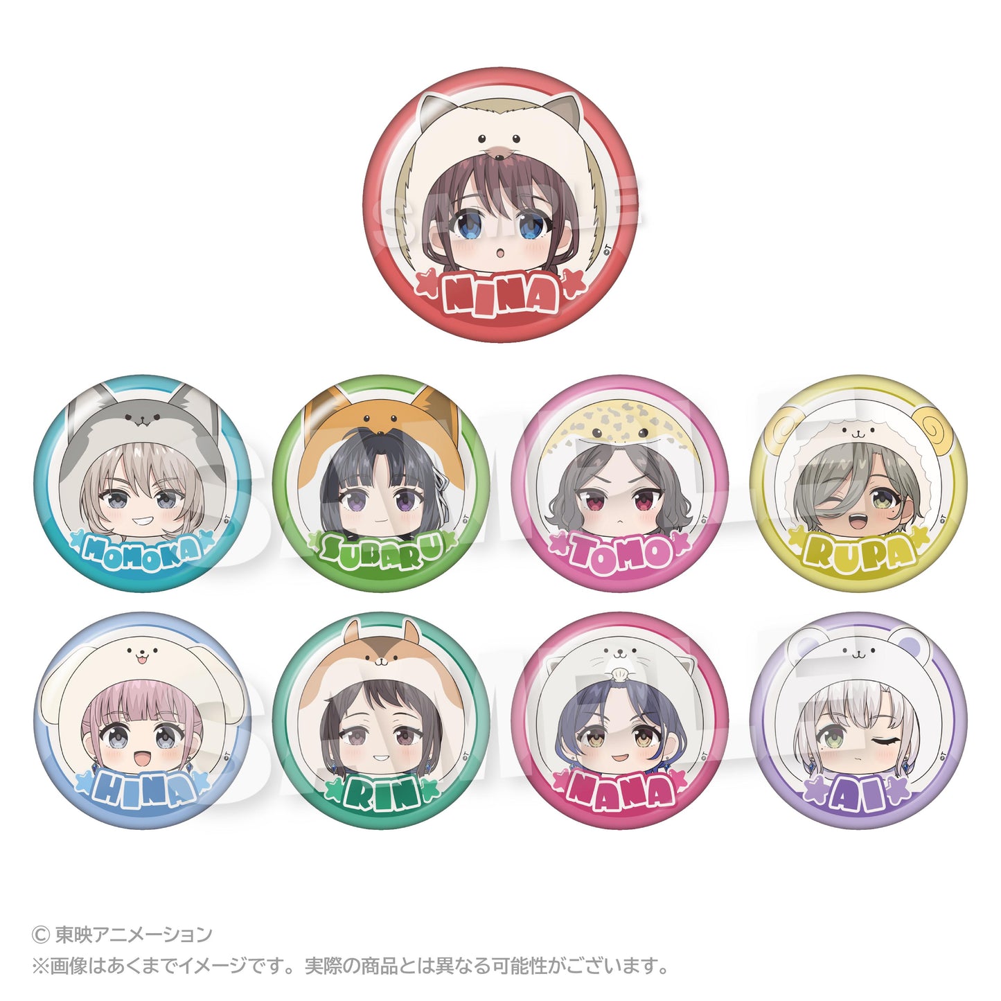 《哭泣少女樂隊》 トレーディングまるめいつ缶バッジ Vol.2 【BOX/9個裝】