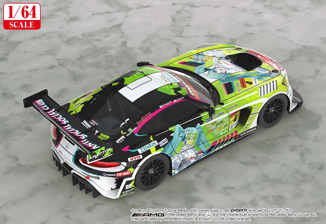 初音ミク(初音未來) GTプロジェクト 1/64 グッドスマイル 初音ミク AMG 2022 開幕戦Ver.