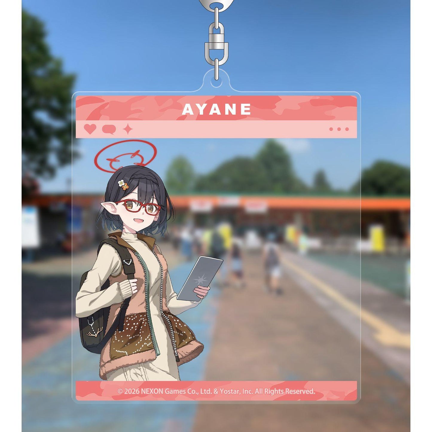 ブルーアーカイブ(蔚藍檔案) アヤネ SNS風BIG亞克力鑰匙扣