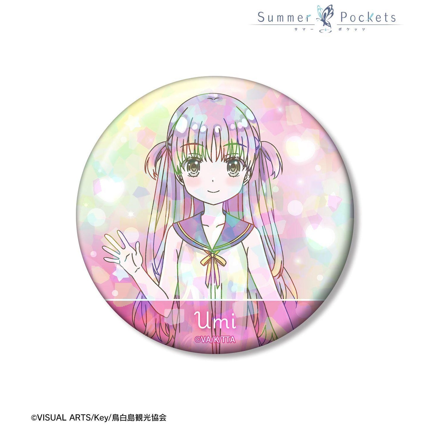 Summer Pockets 加藤うみ Ani-Art KAWAII label 75mm鐳射徽章