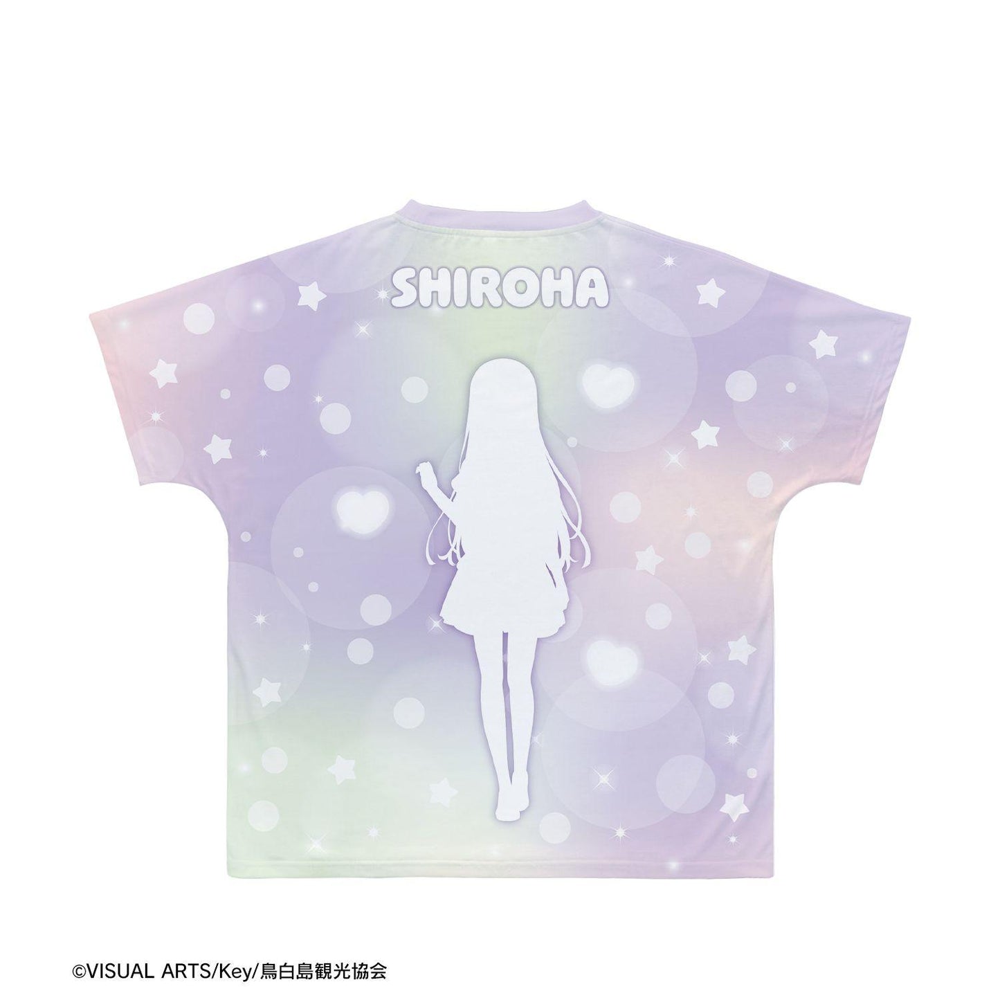 Summer Pockets 鳴瀨白羽 Ani-Art KAWAII label 全幅印花T恤 S碼