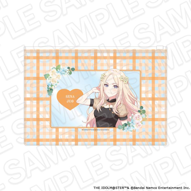 學園アイドルマスター(學園偶像大師) 十王星南 floral dress ver. 透明收納包