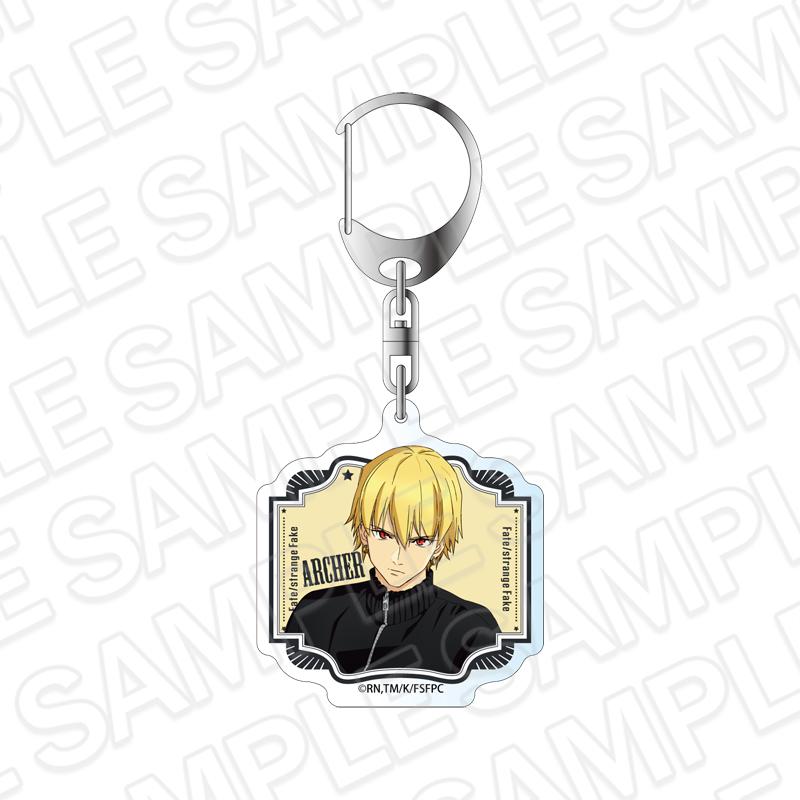 Fate/strange Fake 亞克力鑰匙扣 Archer Cafe ver.