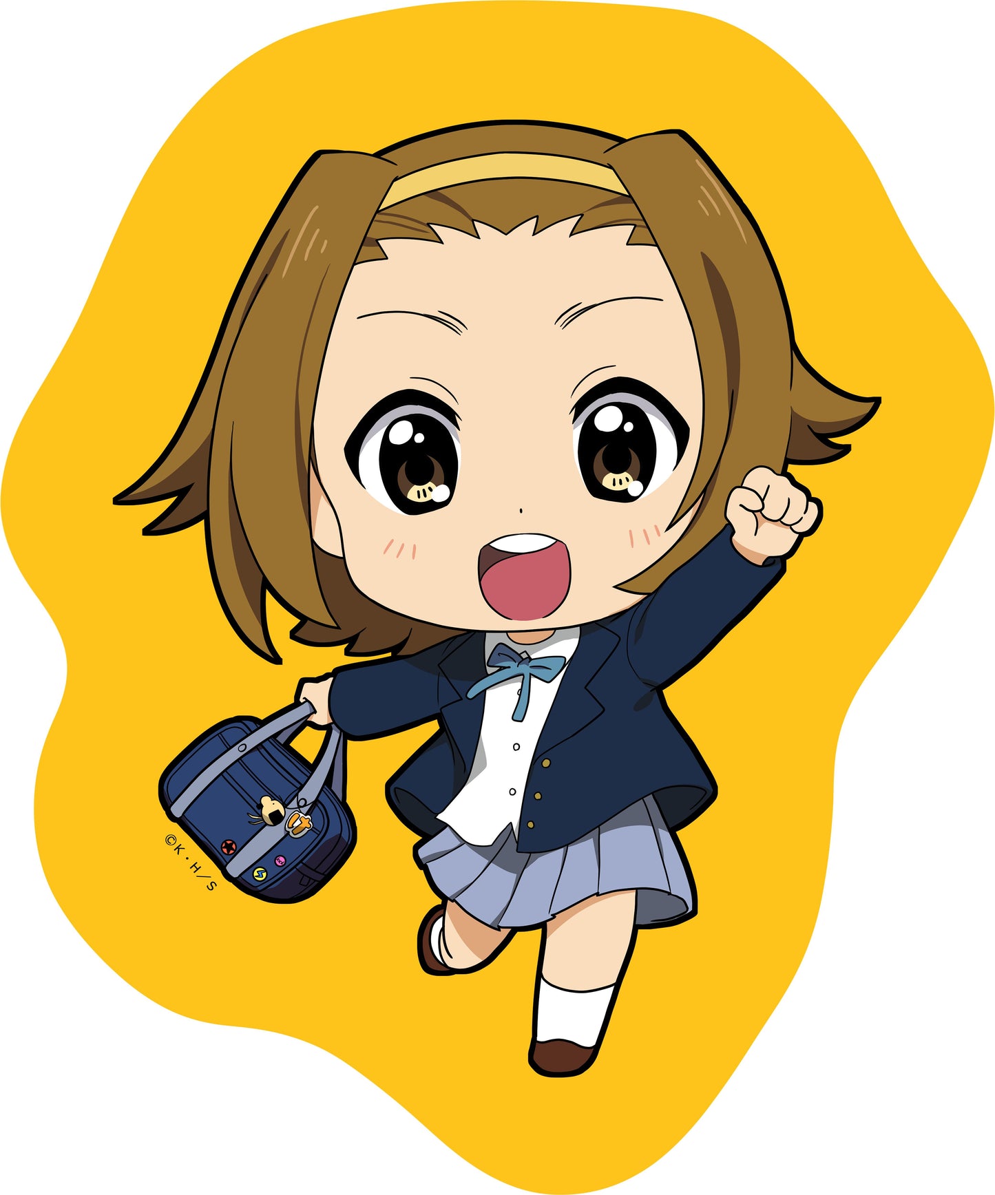 輕音少女! 描き起こし 異形毛毯 律
