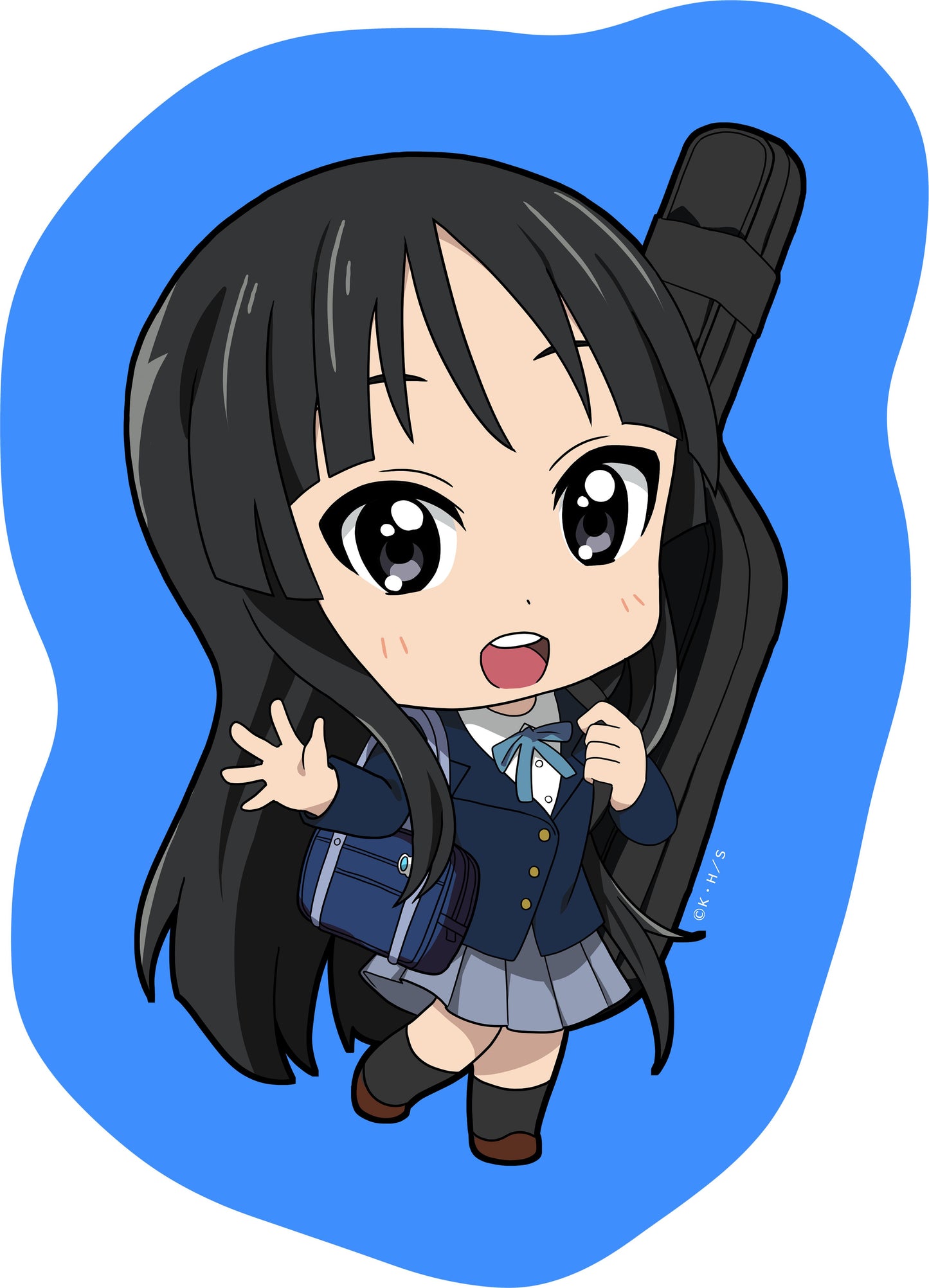 《輕音少女!》(輕音少女) 描き起こし 異形毛毯 澪
