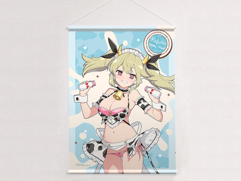忍者大師閃亂神樂 華風流/ミルキーメイド 描繪B2掛畫 雙層絨面