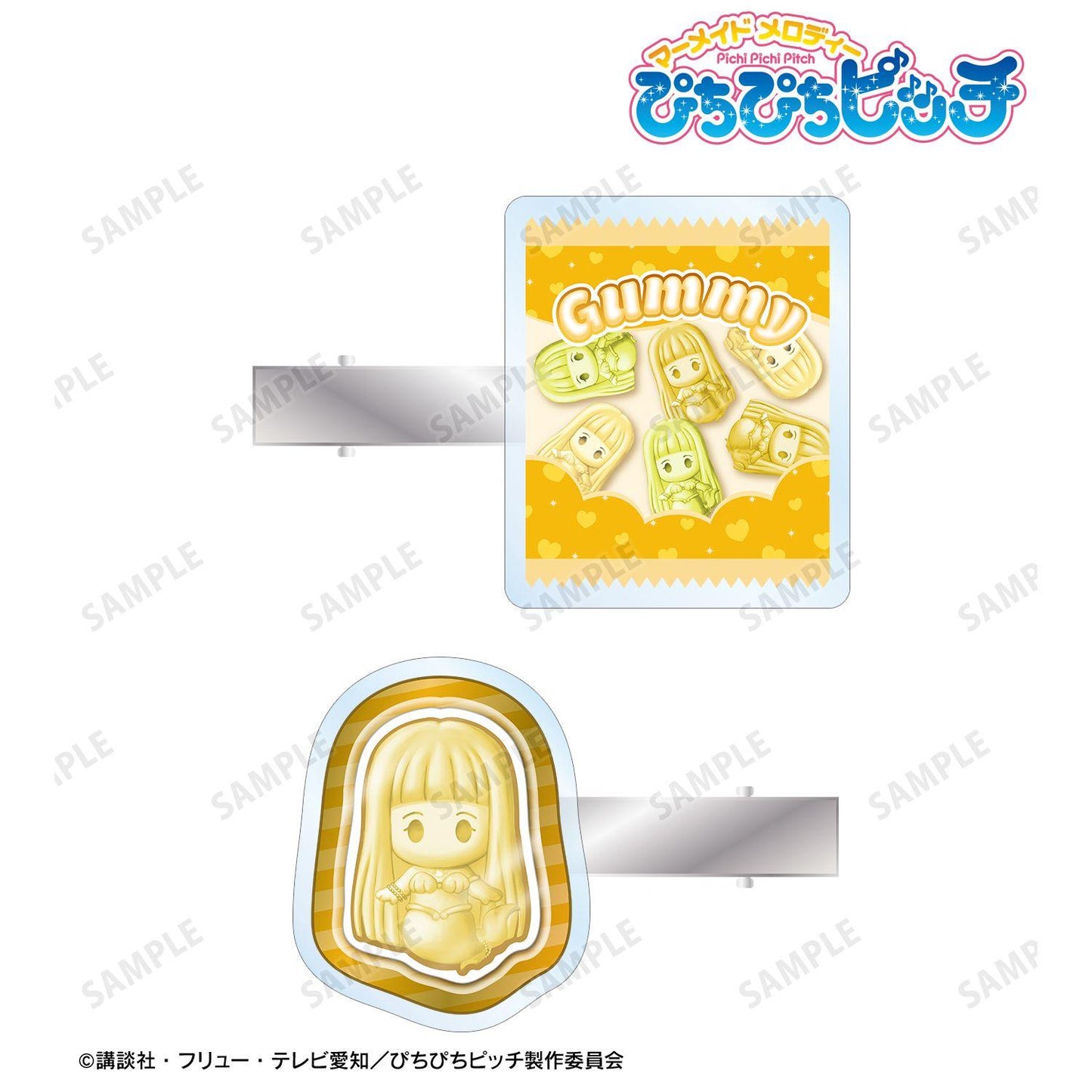 人魚的旋律 petit-sserie 亞克力髮夾2件套