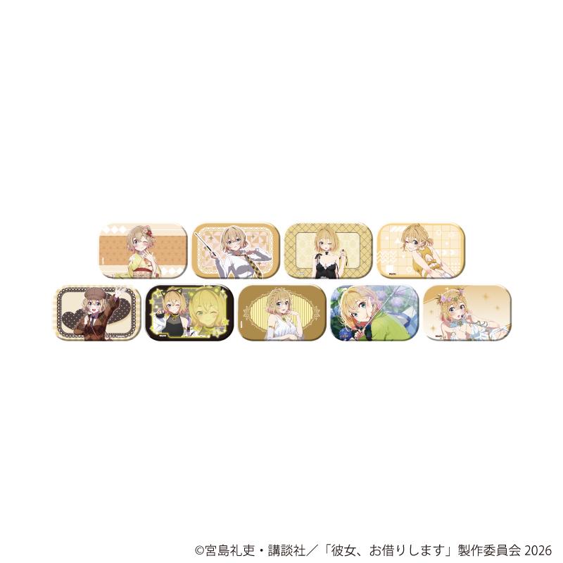 租借女友 スクエア缶バッジ02/七海麻美セット コンプリートセット(全9種)(公式&描き下ろしイラスト) 徽章套裝