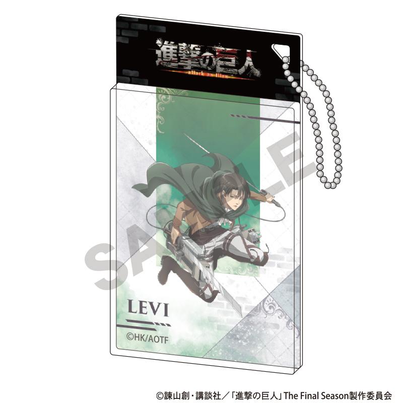 進擊的巨人(進擊的巨人) 包裝風亞克力鑰匙扣 リヴァイ 動作款