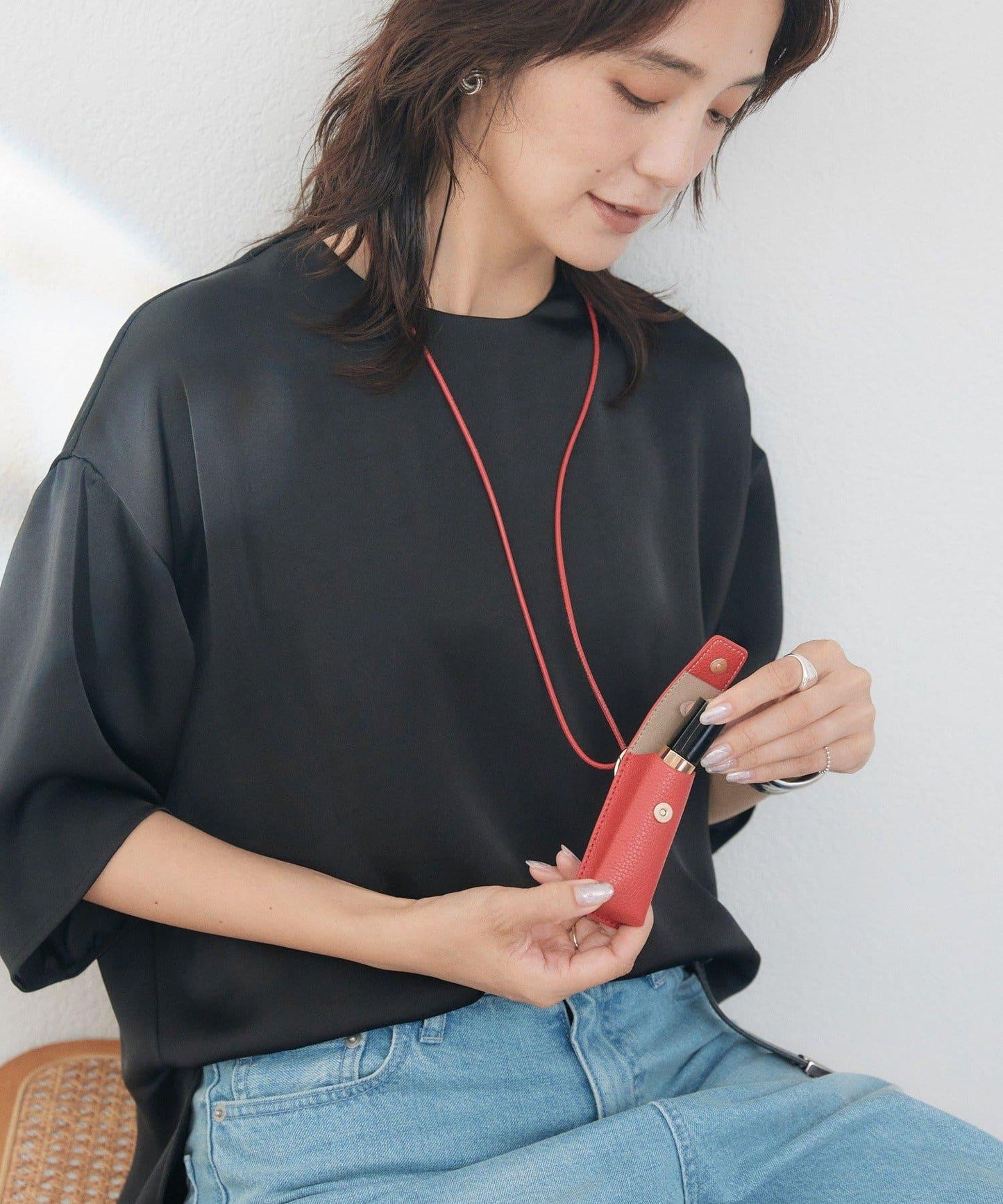 SHIHO AYANO企劃 潮流感 唇形領掛脖上衣 8月下旬發貨