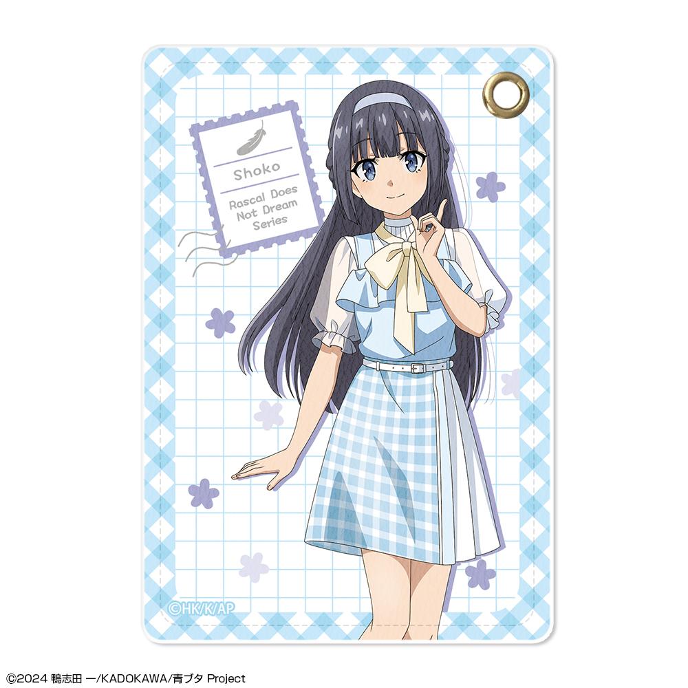 青春ブタ野郎シリーズ(青春豬頭少年系列) 牧之原翔子 描き下ろし 夏季格紋款 皮革卡包 設計06
