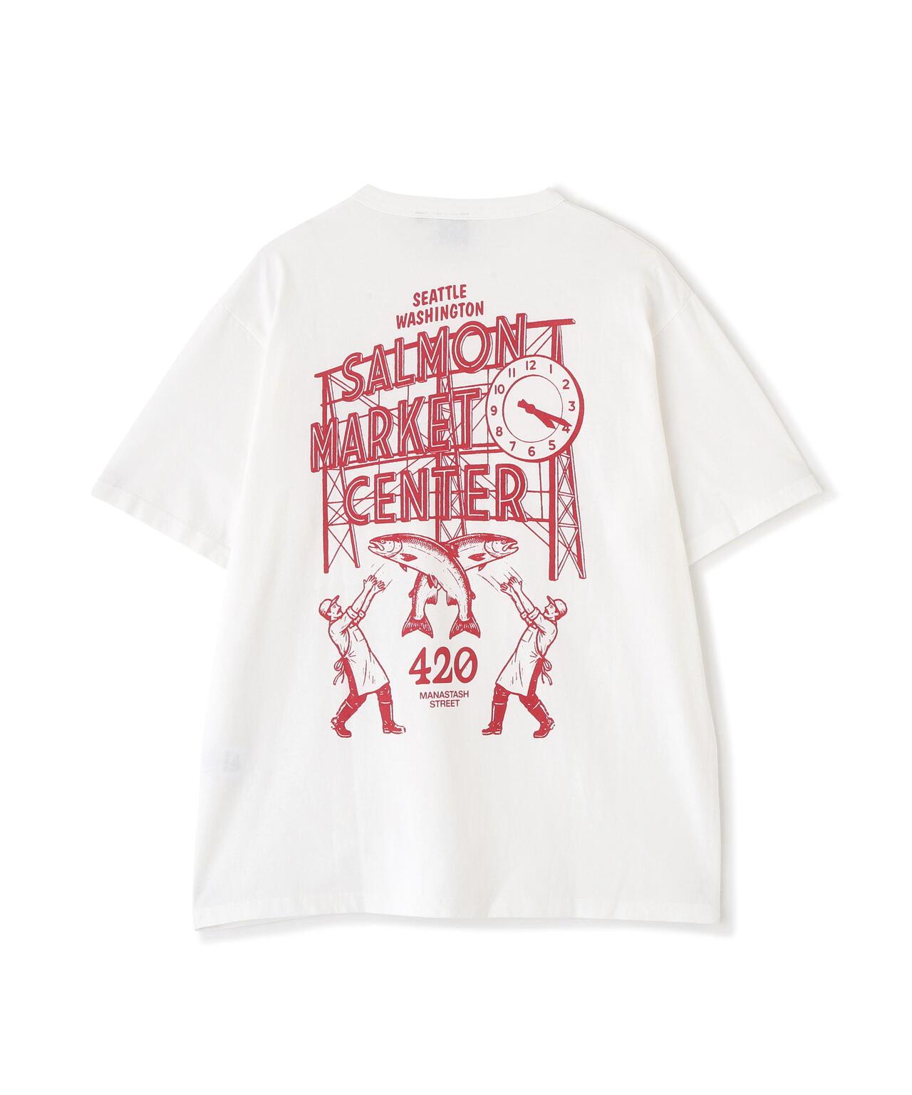 MANASTASH/マナスタッシュ/SALMON MARKET CENTER TEE 【EC限定商品】