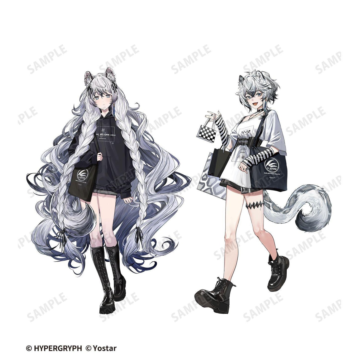 明日方舟 聖聆プラマニクス&クリフハート 購物ver. 同款手工編織單肩包