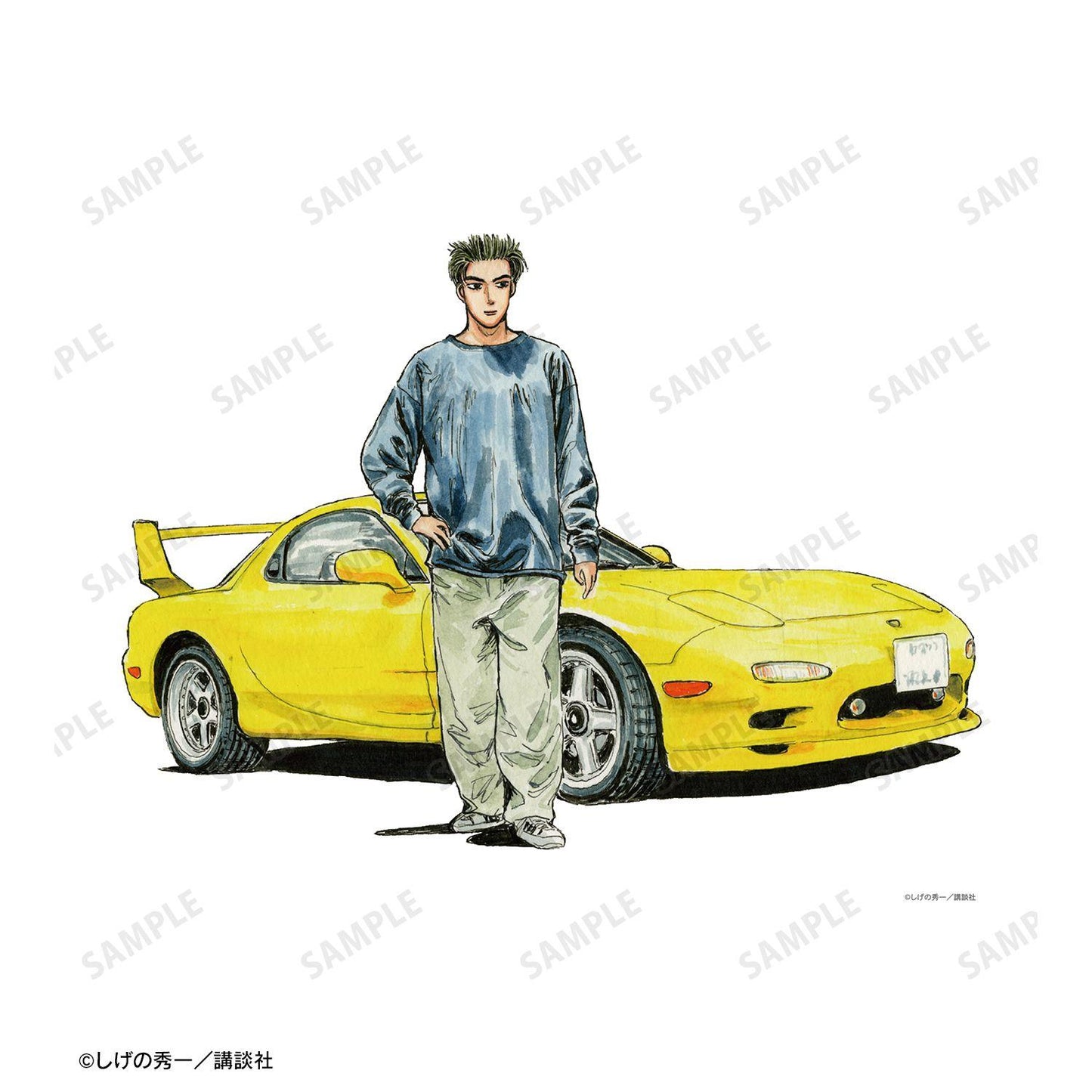 頭文字D(頭文字D) 高橋啟介 原作彩繪插畫 F3號畫布板