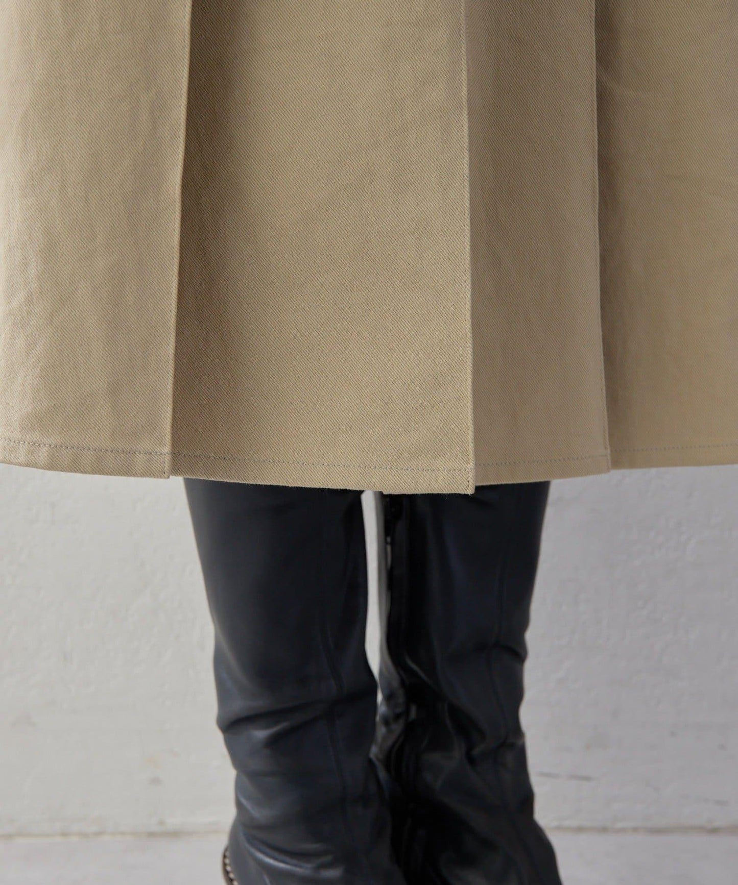 【2026AW Debut】【UNFORM】中長款打褶半身裙